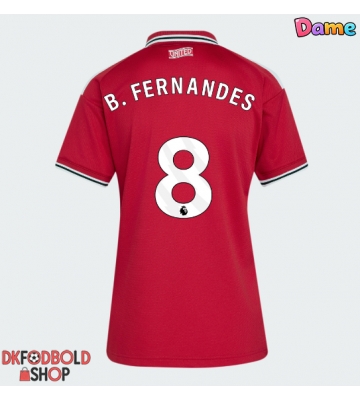 Manchester United Bruno Fernandes #8 Hjemmebanetrøje Dame 2026-27 Kort ærmer